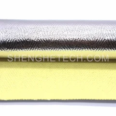 Aluminized para aramid fabric,Aluminized para aramid fabric，Aluminum coated kevlar fabric，Aluminized kevlar aramid cloth，Aluminized aramid fabrics