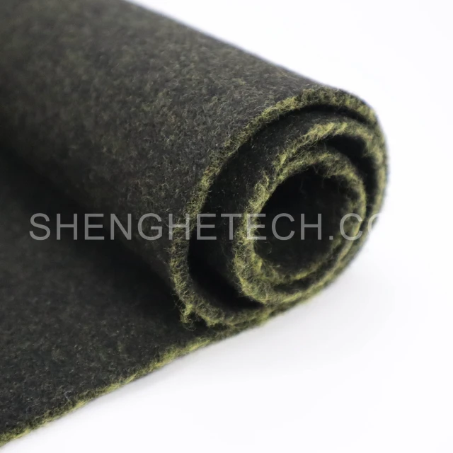 Fireproof felt fabric