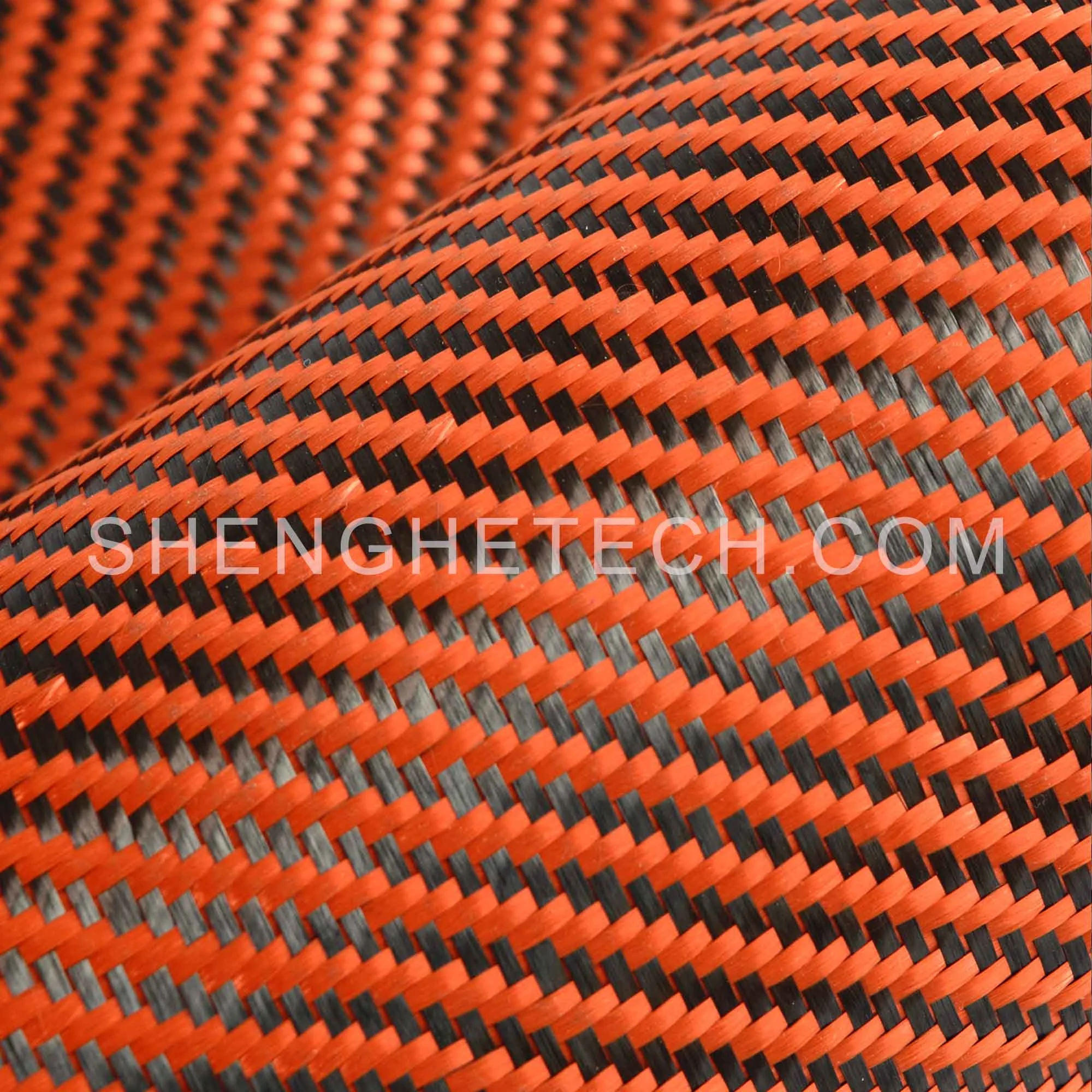 Carbon kevlar hybrid fabric