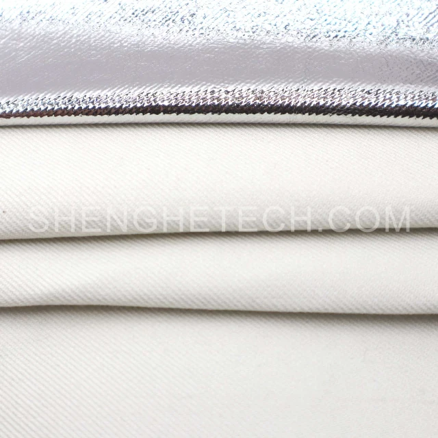 Aluminized viscose and fiberglass fabric